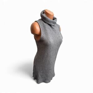 Versona Gray Sleeveless Cowl Neck Sweater Women’s Size Medium Blouse Workwear